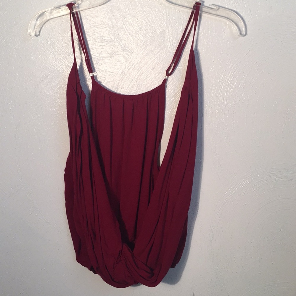 Burgandee low hanging tank